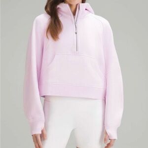 Lululemon Scuba Oversized Half-Zip Hoodie Meadowsweet Pink